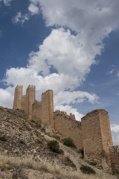 Teruel Tartományban Albarracn Középkori Város Erődjének Falai — Stock Fotó