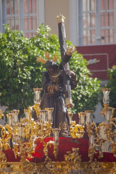 Christus Der Gesundheit Der Bruderschaft Der Leuchter Karwoche Sevilla — Stockfoto