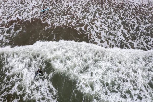 Surfer Board Rough Seas — Stock Photo, Image