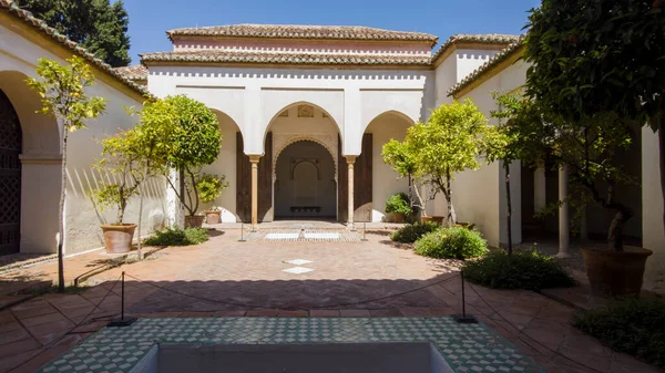 Gardens Old Nasrid Citadel Malaga Andalusia — Stock Photo, Image