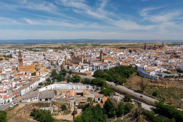 Kilátás Andalúziai Carmona Település Monumentális Központjára — Stock Fotó