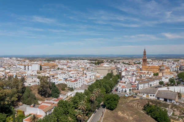 Kilátás Andalúziai Carmona Település Monumentális Központjára — Stock Fotó