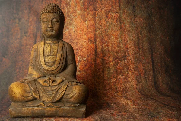 Изображение Будды Ржавом Фоне — стоковое фото
