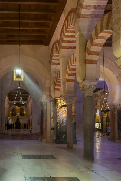 Details Interior Mosque Cathedral Cordoba Spain — Stock Photo, Image