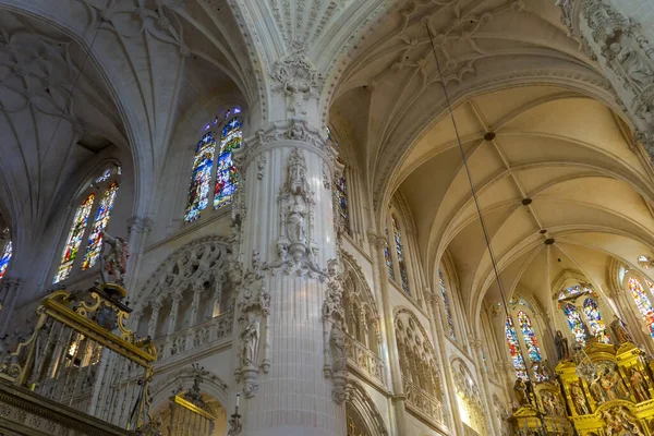 Detalhe Interior Bela Catedral Burgos Espanha — Fotografia de Stock