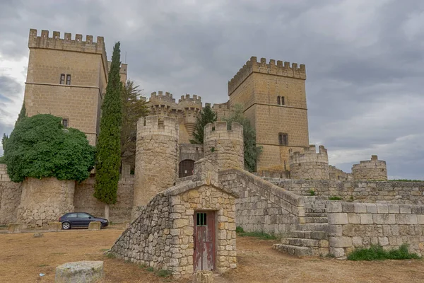 Beau Château Ampudia Dans Province Palencia Espagne — Photo