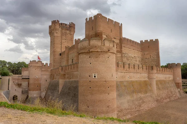 Castelo Mota Município Medina Del Campo Espanha — Fotografia de Stock