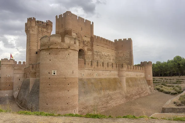 Замок Мота Муніципалітеті Медіна Дель Кампо Іспанія — стокове фото