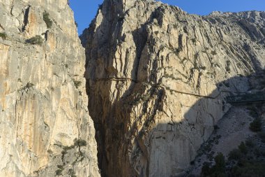 hangi ünlü kanyonda caminito del rey, Andalusia dolaşır