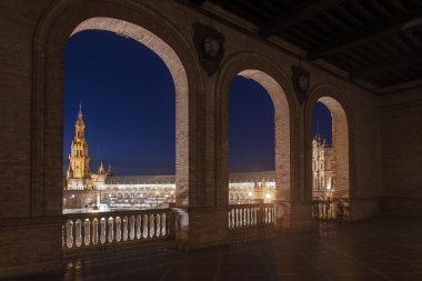 Anıtsal Seville, İspanya Meydanı Hannibal Gonzalez