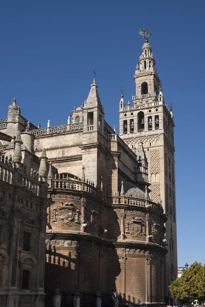 Seville, La Giralda anıtları — Stok fotoğraf