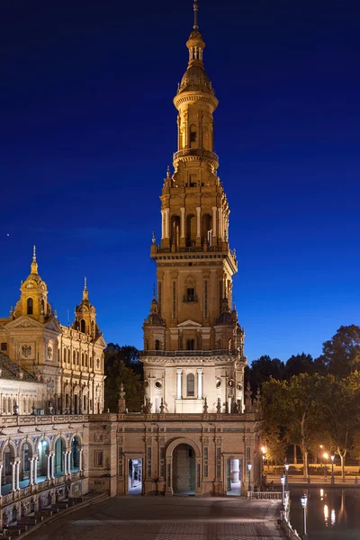 Monumental Sevilla, Plaza de España de Aníbal González — Foto de Stock