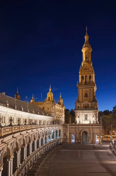 Monumental Sevilla, Plaza de España de Aníbal González — Foto de Stock