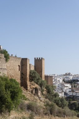 Ronda, Malaga şehir çevrili Antigua Arap duvar