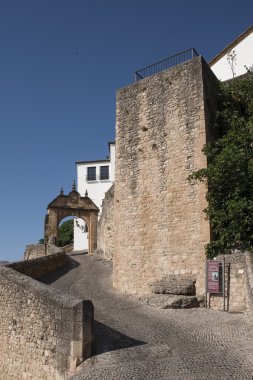 Ronda, Malaga şehir çevrili Antigua Arap duvar