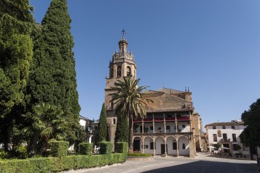 Malaga Eyaleti, Andalusia Ronda şehir sokaklarında yürümek
