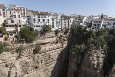 Mlaga Eyaleti, Andalusia Tajo de Ronda şehirde dolaşan