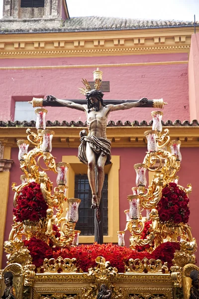 Christus der Bruderschaft der guten Ordnung, Ostern in Sevilla — Stockfoto