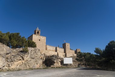 anıtlar İspanya Malaga'da Antequera Kalesi