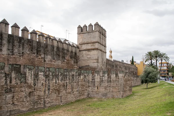 Ancient city wall Almohad Seville, Andalusia — Stock Photo, Image