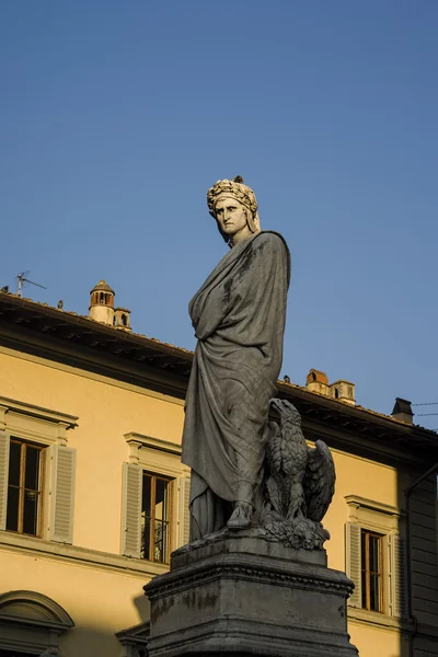 Sculpture of Dante, Divine Comedy, Florence — Stock Photo, Image