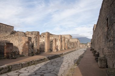 İtalya Roma şehir Pompei antik kalıntıları vizyonu