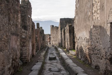 Pompei, İtalya Roma antik kentinin arkeolojik kalıntılar