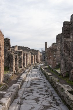 Pompei, İtalya Roma antik kentinin arkeolojik kalıntılar