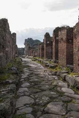 Pompei, İtalya Roma antik kentinin arkeolojik kalıntılar
