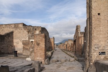 Pompei, İtalya Roma antik kentinin arkeolojik kalıntılar