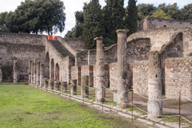 İtalya Roma şehir Pompei antik kalıntıları vizyonu