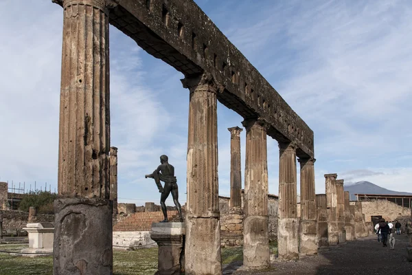 Resti archeologici dell'antica città romana di Pompei — Foto Stock