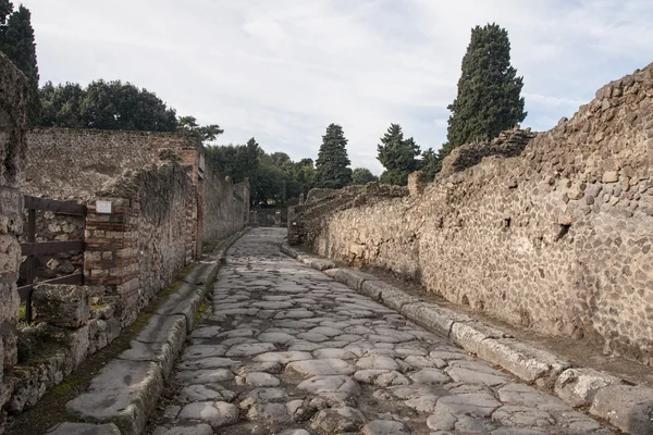 Resti archeologici dell'antica città romana di Pompei — Foto Stock