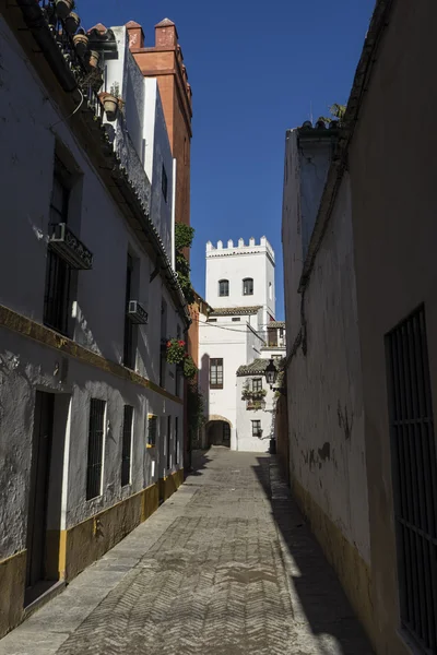 View Ancient Streets Which Belonged Old Quarter Jewish Quarter Seville — Stock Photo, Image