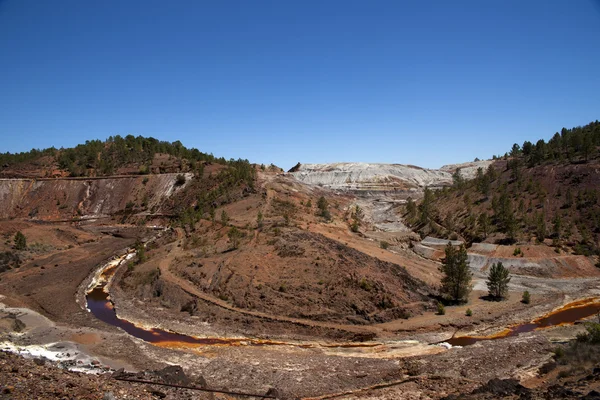 Ro Tinto landskapet i provinsen Huelva — Stockfoto