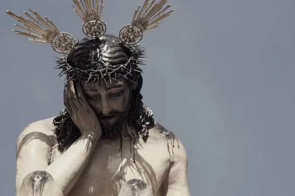 Broederschap diner, Pasen in Sevilla Jezus van nederigheid en geduld — Stockfoto