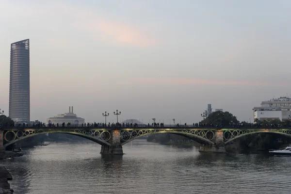 Vistas de la hermosa capital de Andalucía, Sevilla — Foto de Stock