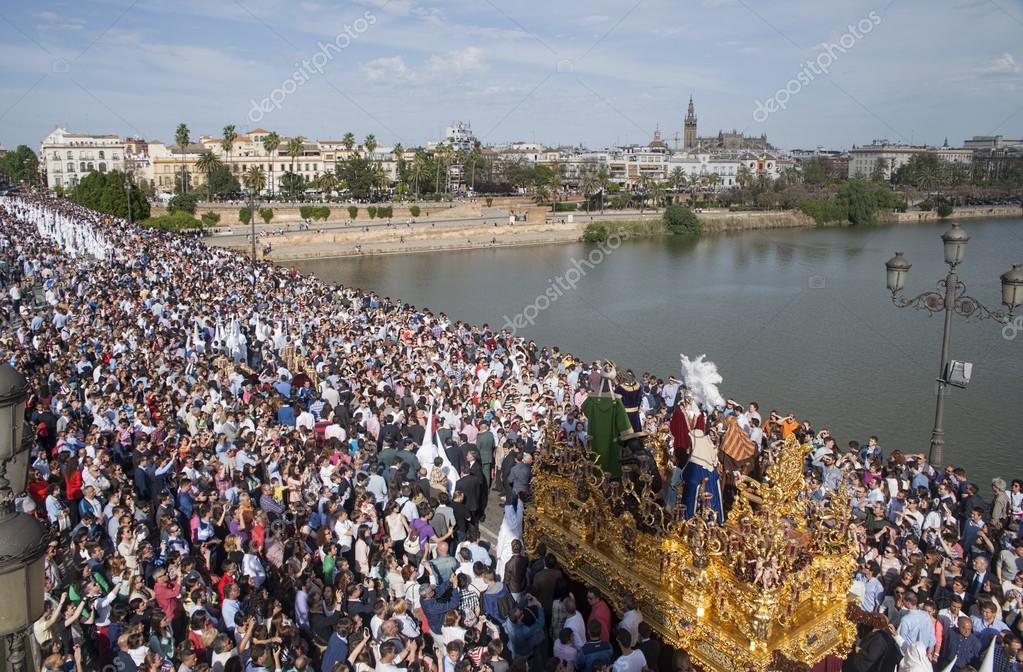 Step mystery of San Gonzalo by the Triana Bridge Seville Easter Step mystery of San Gonzalo by the Triana Bridge Seville Easter