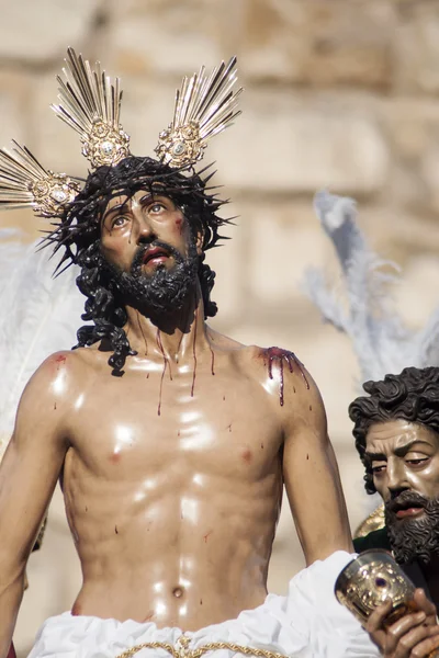 Jezus ontdaan van zijn klederen, Pasen in Sevilla — Stockfoto