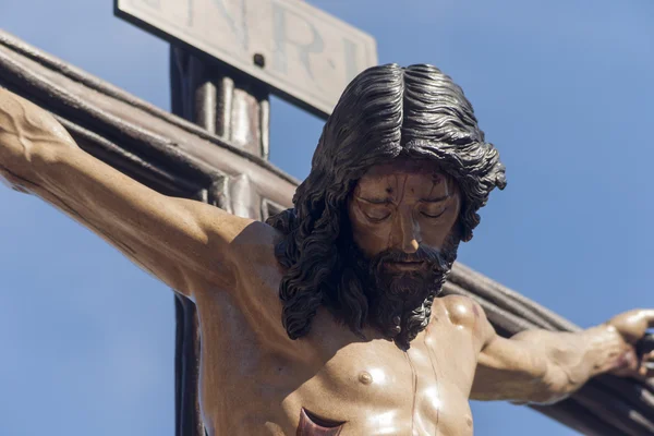 Holy Week in Seville, brotherhood of Students — Stock Photo, Image