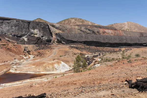 ウエルバ県のリオ ティント鉱山盆地の景色 — ストック写真