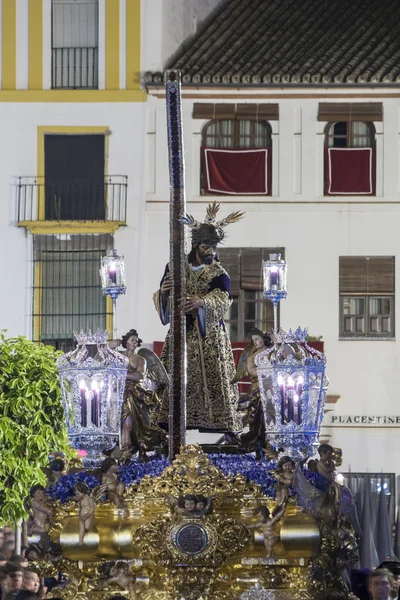 Semana Santa em Sevilha, irmandade de silêncio — Fotografia de Stock