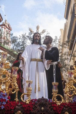 Judas, Seville, İspanya kutsal hafta öpücük Kardeşliği