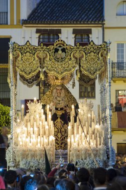 Virgen del Rocio kutsal hafta Seville