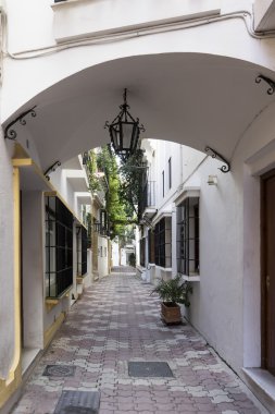 Marbella, Andalusia eski kasaba sokaklarında