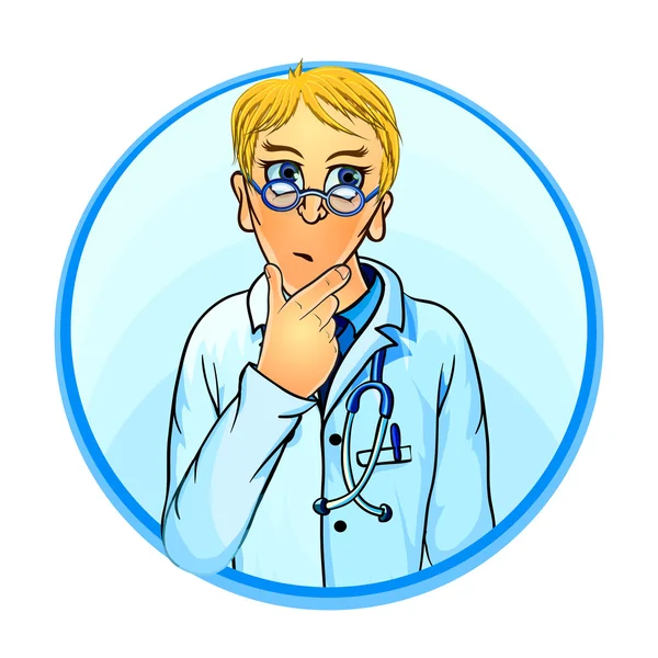 Vector image of a doctor — Stock Vector