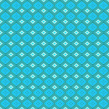 Kesintisiz geometrik etnik desen