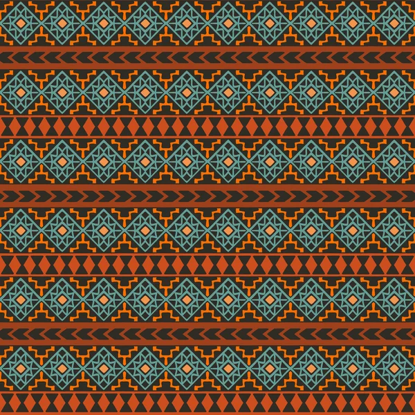 Sömlös geometriskt etniska mönster, aztec motiv — Stock vektor