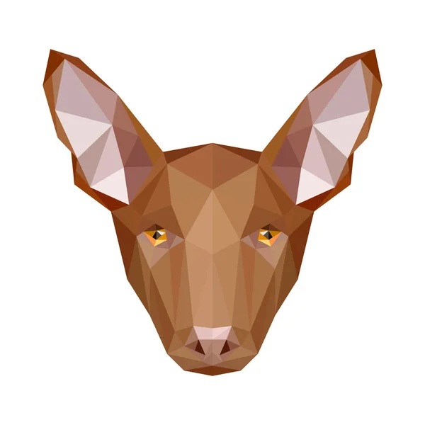 Vecteur low poly pharaon chien — Image vectorielle