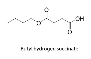 Butylchlorodimethylsilane iskelet yapısı. Organosilicon bileşik şematik illüstrasyon. Basit diyagram, kimyasal formül..
